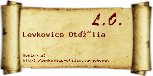 Levkovics Otília névjegykártya